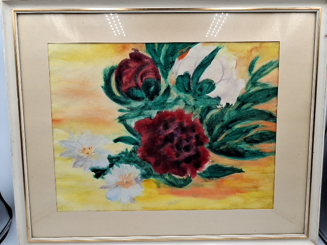 Flot blomstermotiv Akvaral